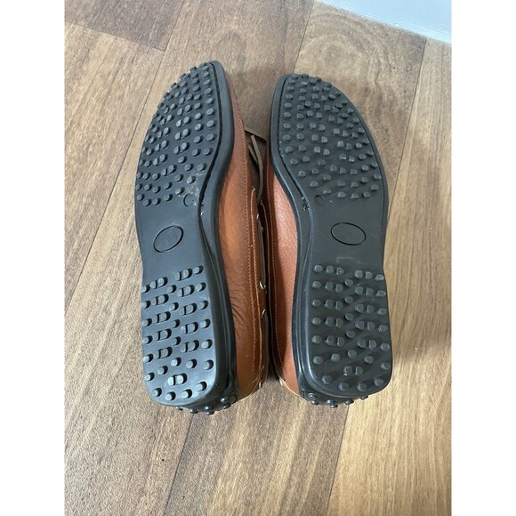 Eddie Bauer Brown Leather Driving Moccasin Loafer Men’s 9 M Shoes - Picture 5 of 6